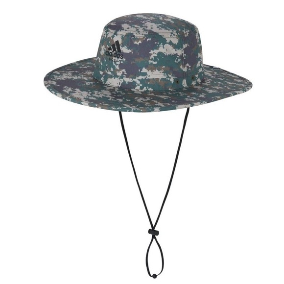 New‎ Adidas Digital Camo wide brim sun hat size S / M Hiking Kayaking Fishing - Picture 5 of 6